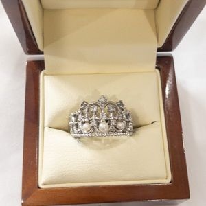 👑 be a princess with this sterling silver crown ring
